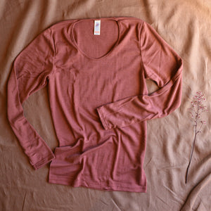 Women's Organic Merino Wool/Silk Long Sleeve Top
