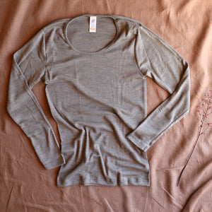 Women's Organic Merino Wool/Silk Long Sleeve Top