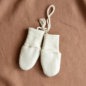 Baby Mittens in Organic Wool Fleece (0-18m)