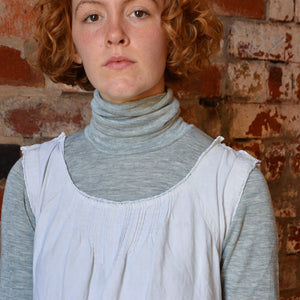 Women's Turtleneck Long Sleeve Top - Organic Merino/Silk *Restocking 2026