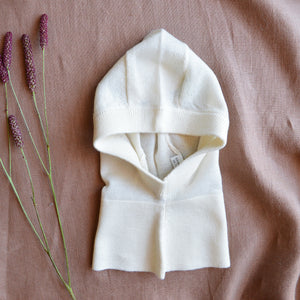 Extra Fine Balaclava - 100% Merino Wool - Ecru (6-24m)