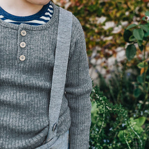 Grandpa Sweater - 100% Baby Alpaca - Camel (18m-3y) *Last One!