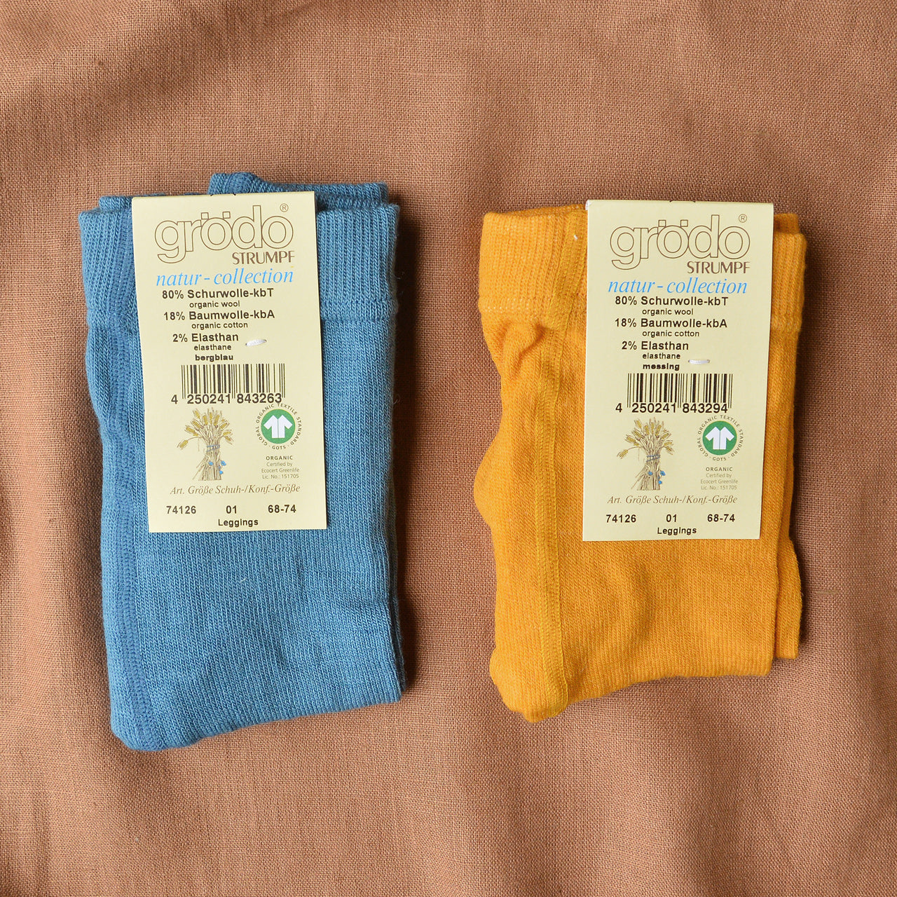 Baby Footless Tights in Organic Wool/Cotton (0-24m) *Returning 2024