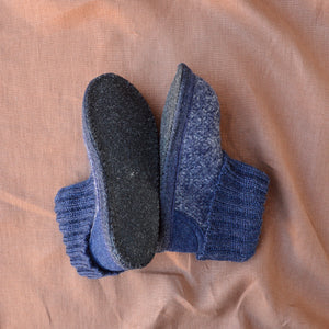 Boiled Wool Slipper Boots - Tricote - Denim (Kids 23-35) *Pre-Orders open Jan