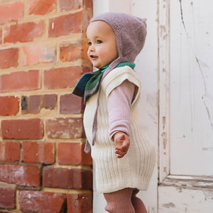 Rico Vest - 100% Baby Alpaca - Rust Melange (4-6y) *Last Ones!