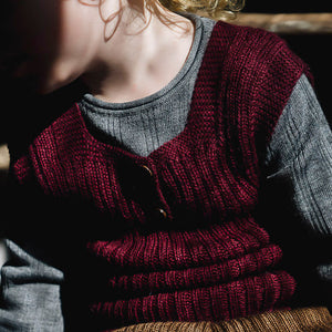 Rico Vest - 100% Baby Alpaca - Rust Melange (4-6y) *Last Ones!