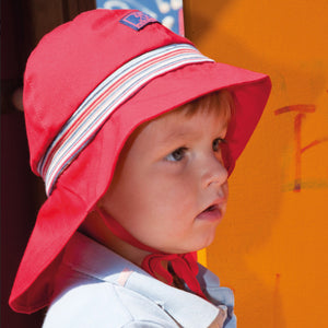 Firefighter Sun Hat - 100% Organic Cotton - UV60+ (6m-8y+)
