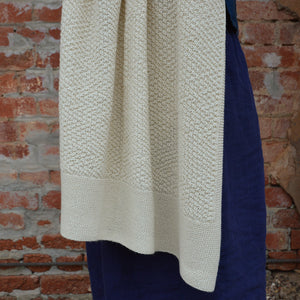 Heirloom Alpaca Baby Blanket - Ecru (90x90cm)