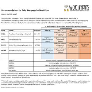 Knitted Sleeping Bag Sleeveless - Organic Merino Wool - Natural (0-18m+)