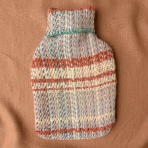 Hot Water Bottle with Plaid 100% Recycled Wool Cover *Returning 2024