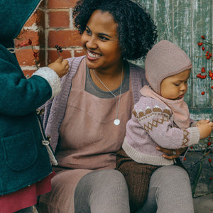 Mamiko Apron Dress - 100% Linen - Calamine Pink (Women S-XL) *REDUCED