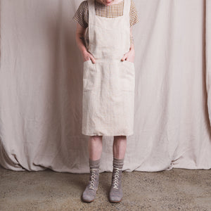 Mamiko Linen Apron Dress - SS22 Sundried Stripe (Women)