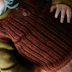 Rico Vest - 100% Baby Alpaca - Rust Melange (4-6y) *Last Ones!