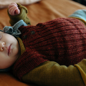 Rico Vest - 100% Baby Alpaca - Rust Melange (4-6y) *Last Ones!