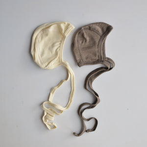 Fine Baby Bonnet - Organic Wool/Silk (0-12m)
