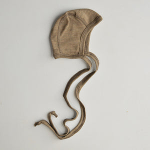 Fine Baby Bonnet - Organic Wool/Silk (0-12m)