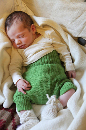 Baby Blanket in Organic Merino Wool Fleece - Natural (65x100cm)