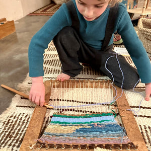 Large Wooden Weaving Needle for Rectangular Looms