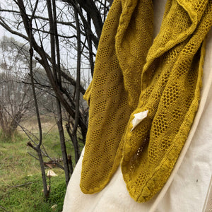 Knitted Baby Blanket in Organic Merino Wool - Indigo (100x80cm)