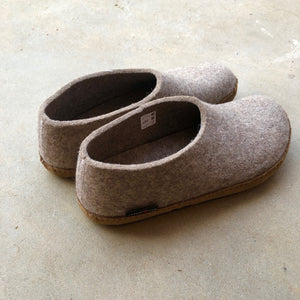 Unisex Wool Felt Moccasin with Leather Sole - Limone (36-43) *Pre-Orders open Jan
