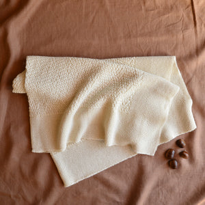 Heirloom Alpaca Baby Blanket - Ecru (90x90cm)
