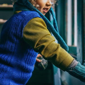 Rico Vest - 100% Baby Alpaca - Rust Melange (4-6y) *Last Ones!
