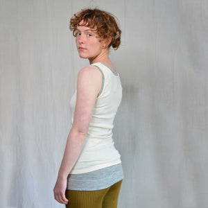 Women's Sleeveless Vest - Organic Merino/Silk