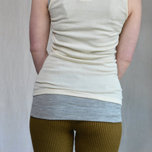 Women's Sleeveless Vest - Organic Merino/Silk