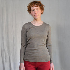 Women's Organic Merino Wool/Silk Long Sleeve Top
