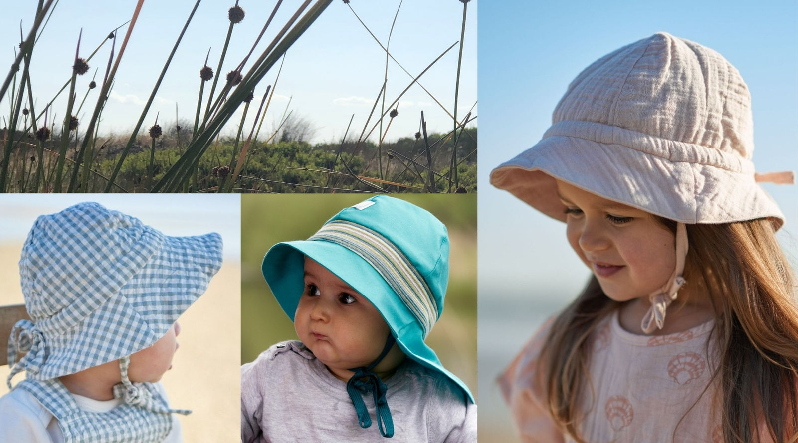 Natural Sun Hats with UV Protection for Baby and Kids - Woollykins