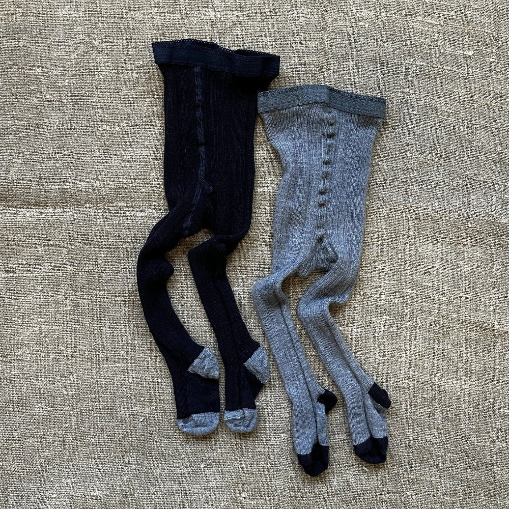 FUB Merino Wool Rib Tights (3-9m) - SECONDS
