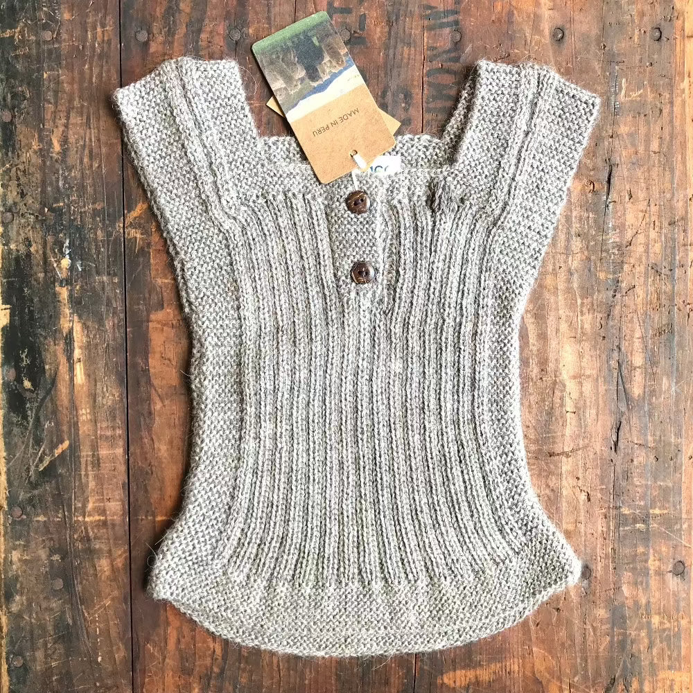 Rico Vest in Baby Alpaca (6-12m) - NEW/MENDED