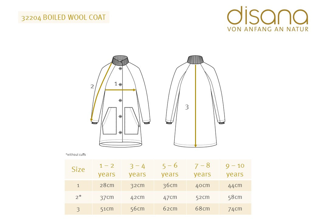 Kids Boiled Wool Long Coat - Rose (3-10y) *Retired Colour