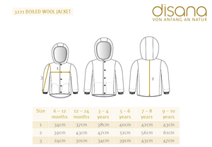 Boiled Wool Jacket (1-10y)