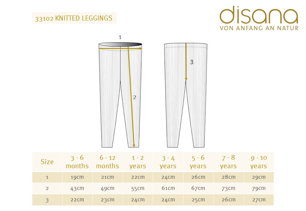 Knitted Merino Rib Leggings/Pants (0-10y+)