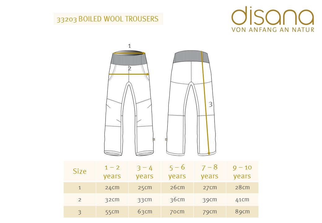 Boiled Wool Tough Pants (1-10y)