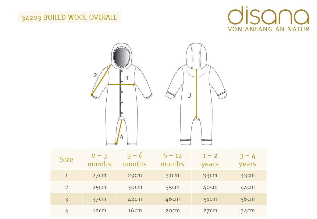 Boiled Wool Overalls with Hood - Marine Navy (3m-4y) *Retired Colour