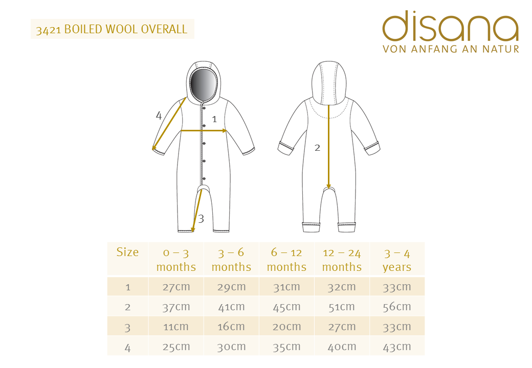 Boiled Wool Overalls with Hood - Marine Navy (3m-4y) *Retired Colour