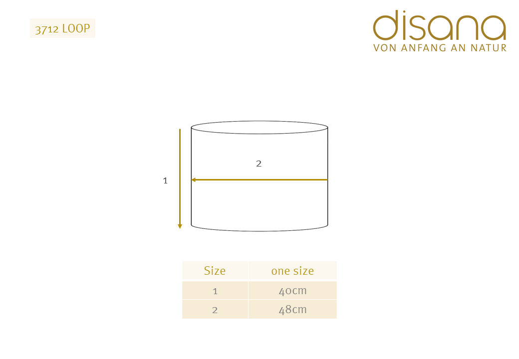 Disana Loop Scarf - 100% Organic Merino - Melange AW24 (Adults)