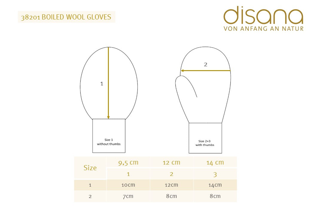 Boiled Wool Mittens - Organic Merino - Orange (0-9m) *Retired Colour