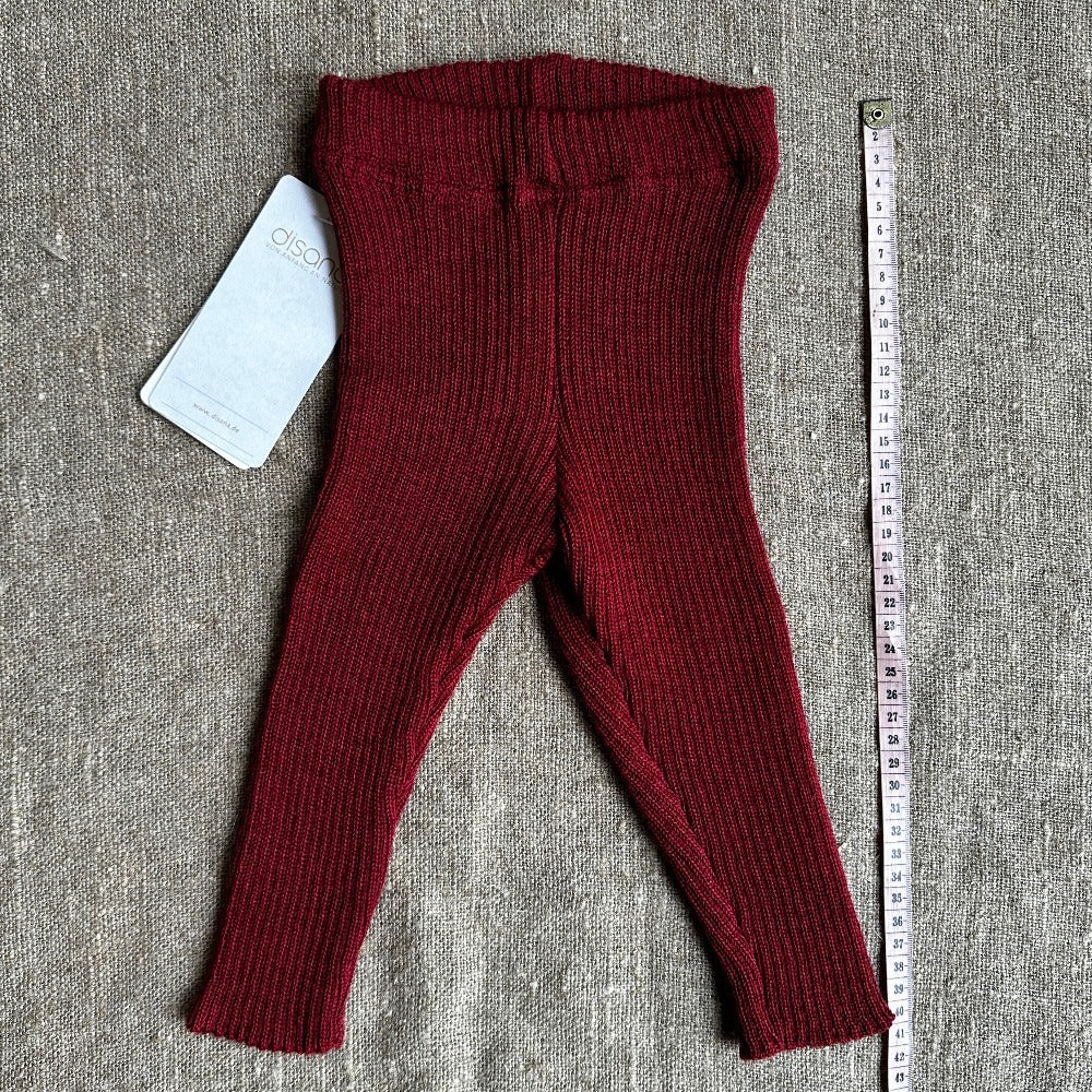 Disana Knitted Rib Leggings/Pants - 100% Merino (3-6m) - MENDED