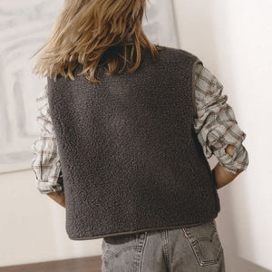Women's Cropped Zip Vest - 100% Wool (S, M, L) *Pre-Order