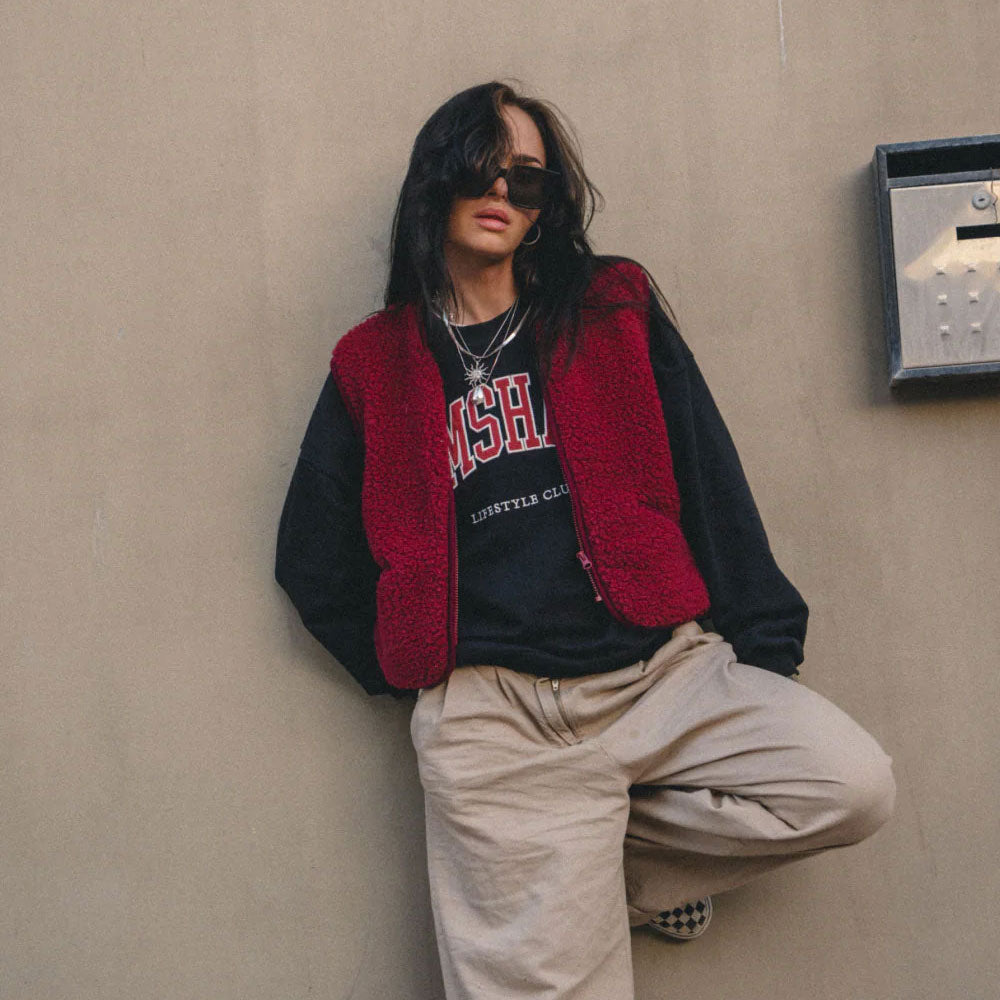 Women's Cropped Zip Vest - 100% Wool (S, M, L) *Pre-Order