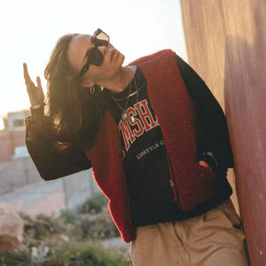 Women's Cropped Zip Vest - 100% Wool (S, M, L) *Pre-Order