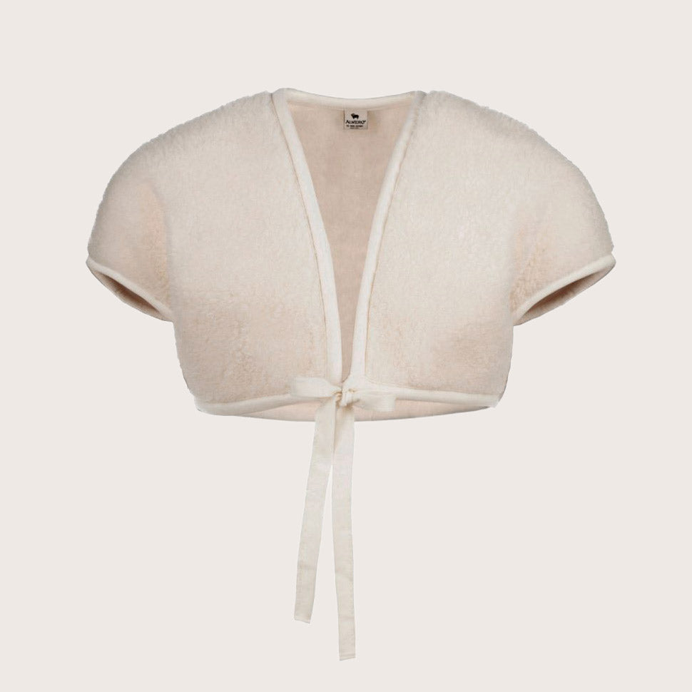 Nursing Bed Jacket/Bolero - 100% Wool (S-XL)