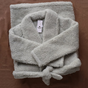 Bath Robe - 100% Wool - Light Grey (Adults)