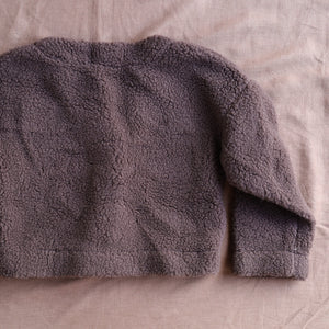 Women's Plush Cropped Cardi Jacket - 100% Wool