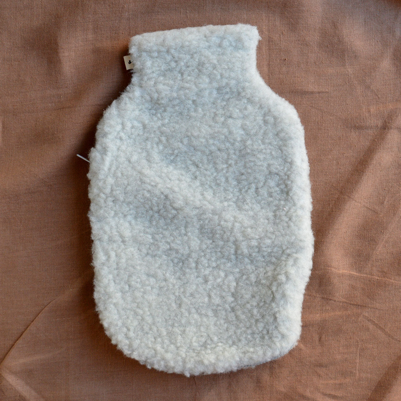 Hot Water Bottle Cover with Zip - 100% Teddy Wool