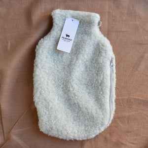 Hot Water Bottle Cover with Zip - 100% Teddy Wool
