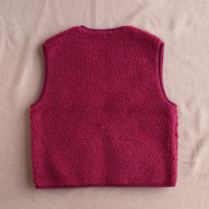 Women's Cropped Zip Vest - 100% Wool